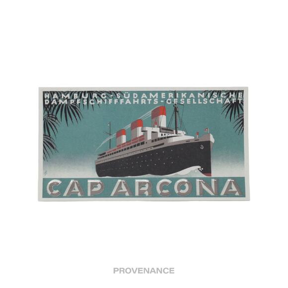 🔴 Louis Vuitton Ocean Liner Sticker Postcard - Caparcona - Picture 1 of 2